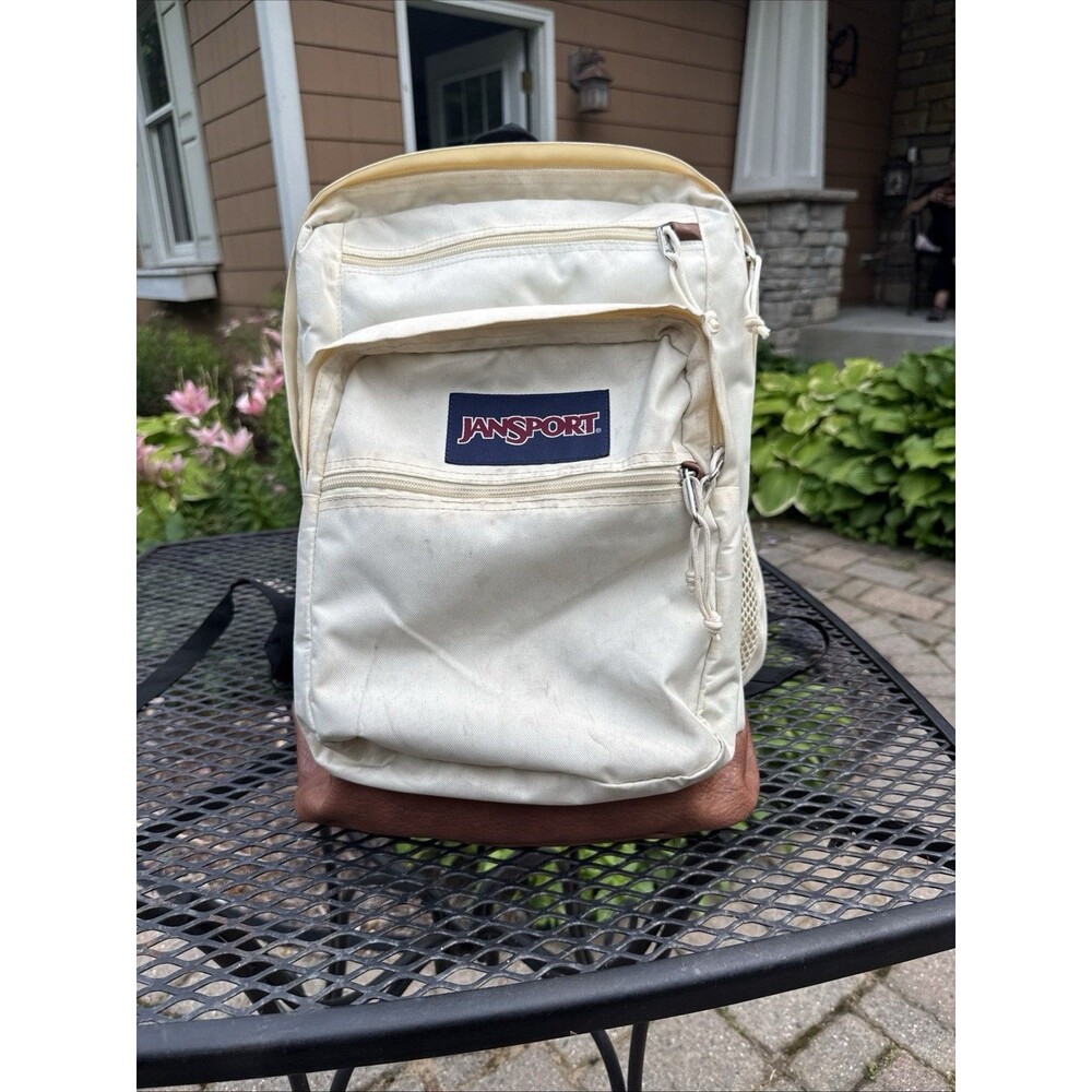 JanSport Backpack Cool Student Coconut 17” School Travel Commute
